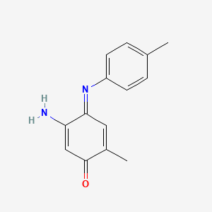 (4E)-5-Amino-2-methyl-4-[(4-methylphenyl)imino]cyclohexa-2,5-dien-1-one