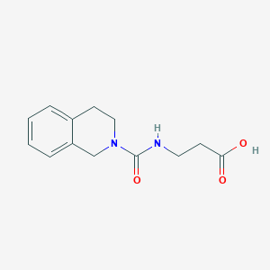molecular formula C13H16N2O3 B1517074 3-[(1,2,3,4-Tetrahydroisoquinoline-2-carbonyl)amino]propanoic acid CAS No. 1017667-47-8