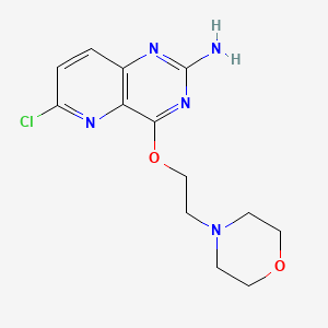 6-Chloro-4-[2-(morpholin-4-yl)ethoxy]pyrido[3,2-d]pyrimidin-2-amine