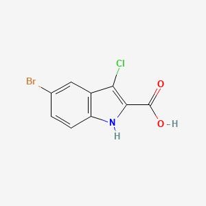 molecular formula C9H5BrClNO2 B1517078 5-bromo-3-chloro-1H-indole-2-carboxylic acid CAS No. 902772-21-8