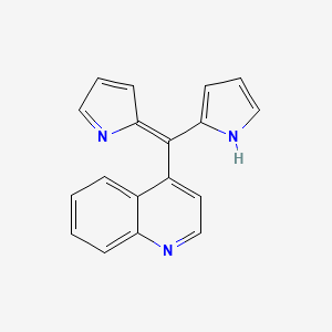 4-[(E)-1H-pyrrol-2-yl(pyrrol-2-ylidene)methyl]quinoline