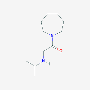 molecular formula C11H22N2O B1517079 1-(Azepan-1-yl)-2-[(propan-2-yl)amino]ethan-1-one CAS No. 1019121-12-0