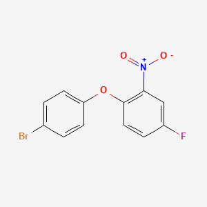molecular formula C12H7BrFNO3 B1517082 1-(4-Bromophenoxy)-4-fluoro-2-nitrobenzene CAS No. 15211-98-0