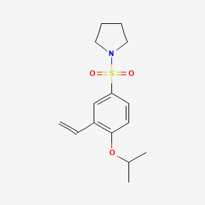 1-{3-Ethenyl-4-[(propan-2-yl)oxy]benzene-1-sulfonyl}pyrrolidine