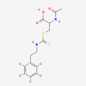 N-Acetyl-S-[N-(2-phenyl-D5-ethyl)thiocarbamoyl]-L-cysteine