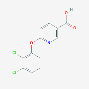 molecular formula C12H7Cl2NO3 B1517087 6-(2,3-Dichlorophenoxy)pyridine-3-carboxylic acid CAS No. 1019451-16-1