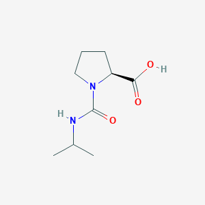 B1517092 (2S)-1-[(propan-2-yl)carbamoyl]pyrrolidine-2-carboxylic acid CAS No. 73096-18-1