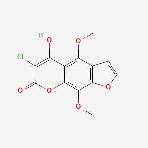 6-Chloro-5-hydroxy-4,9-dimethoxy-7H-furo[3,2-g][1]benzopyran-7-one