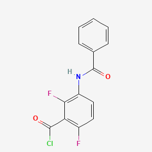 3-Benzamido-2,6-difluorobenzoyl chloride