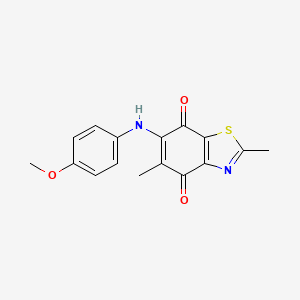 6-(4-Methoxyanilino)-2,5-dimethyl-1,3-benzothiazole-4,7-dione