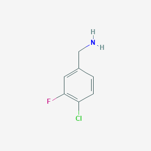 molecular formula C7H7ClFN B151710 (4-氯-3-氟苯基)甲胺 CAS No. 72235-58-6