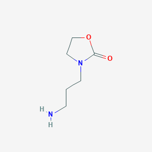 B1517103 3-(3-Aminopropyl)-1,3-oxazolidin-2-one CAS No. 1019391-02-6