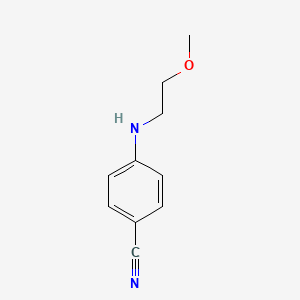 molecular formula C10H12N2O B1517106 4-[(2-甲氧基乙基)氨基]苯甲腈 CAS No. 1019600-58-8