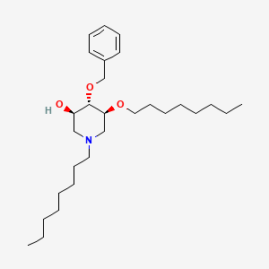 (3R,4S,5S)-4-(Benzyloxy)-1-octyl-5-(octyloxy)piperidin-3-ol