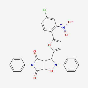 3-[5-(4-chloro-2-nitrophenyl)furan-2-yl]-2,5-diphenyldihydro-2H-pyrrolo[3,4-d][1,2]oxazole-4,6(3H,5H)-dione