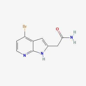 1H-Pyrrolo[2,3-b]pyridine-2-acetamide, 4-bromo-