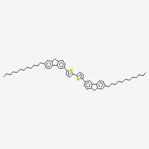 molecular formula C58H70S2 B15171244 5,5'-Bis(7-dodecyl-9H-fluoren-3-YL)-2,2'-bithiophene CAS No. 921885-57-6