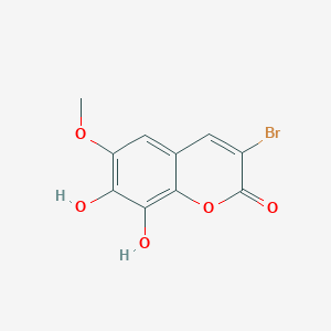 3-Bromo-7,8-dihydroxy-6-methoxy-2H-1-benzopyran-2-one