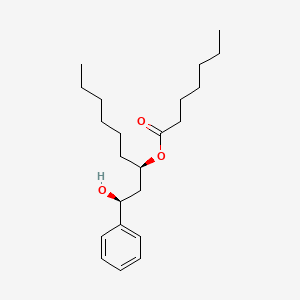 (1S,3R)-1-Hydroxy-1-phenylnonan-3-yl heptanoate