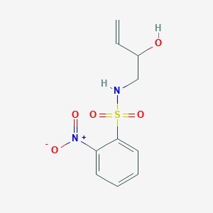 N-(2-Hydroxybut-3-en-1-yl)-2-nitrobenzene-1-sulfonamide