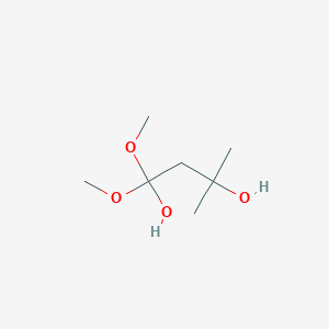 1,1-Dimethoxy-3-methylbutane-1,3-diol