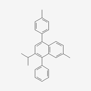 7-Methyl-4-(4-methylphenyl)-1-phenyl-2-(propan-2-yl)naphthalene