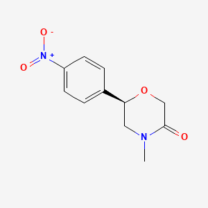 (6R)-4-Methyl-6-(4-nitrophenyl)morpholin-3-one