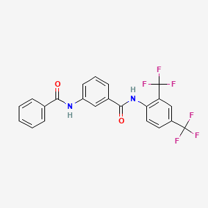 3-Benzamido-N-[2,4-bis(trifluoromethyl)phenyl]benzamide