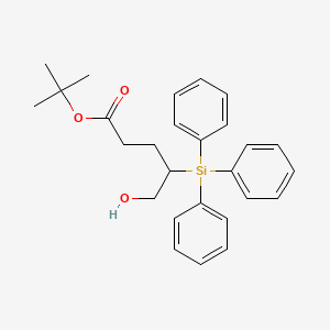 tert-Butyl 5-hydroxy-4-(triphenylsilyl)pentanoate