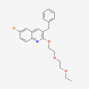 3-Benzyl-6-bromo-2-[2-(2-ethoxyethoxy)ethoxy]quinoline