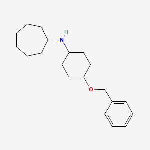 N-[4-(Benzyloxy)cyclohexyl]cycloheptanamine