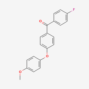 (4-Fluorophenyl)[4-(4-methoxyphenoxy)phenyl]methanone