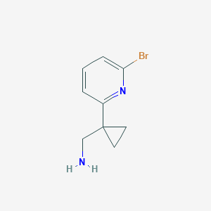 (1-(6-Bromopyridin-2-YL)cyclopropyl)methanamine