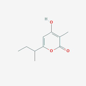 6-(Butan-2-yl)-4-hydroxy-3-methyl-2H-pyran-2-one