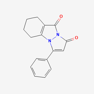 3-Phenyl-5,6,7,8-tetrahydro-1H,9H-pyrazolo[1,2-a]indazole-1,9-dione