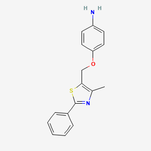 4-[(4-Methyl-2-phenyl-1,3-thiazol-5-yl)methoxy]aniline