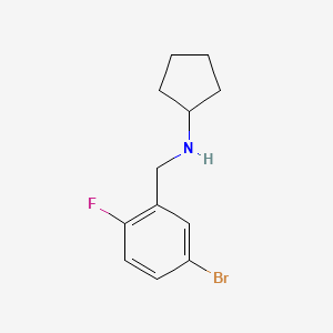 molecular formula C12H15BrFN B1517159 N-(5-Bromo-2-fluorobenzyl)cyclopentanamine CAS No. 1019532-16-1