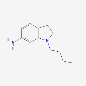 molecular formula C12H18N2 B1517166 1-butyl-2,3-dihydro-1H-indol-6-amine CAS No. 1019630-54-6