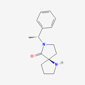 1,7-Diazaspiro[4.4]nonan-6-one,7-[(1R)-1-phenylethyl]-,(5R)-