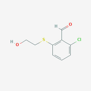 2-Chloro-6-[(2-hydroxyethyl)sulfanyl]benzaldehyde