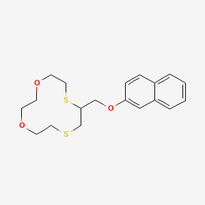 8-{[(Naphthalen-2-yl)oxy]methyl}-1,4-dioxa-7,10-dithiacyclododecane