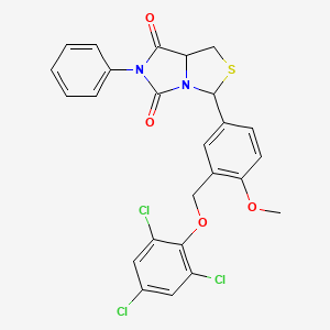 molecular formula C25H19Cl3N2O4S B15171788 C25H19Cl3N2O4S 