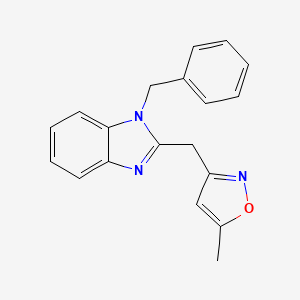 1-Benzyl-2-[(5-methyl-1,2-oxazol-3-yl)methyl]-1H-benzimidazole