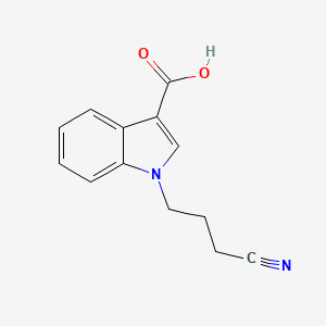 molecular formula C13H12N2O2 B1517181 1-(3-氰基丙基)-1H-吲哚-3-羧酸 CAS No. 1020984-72-8