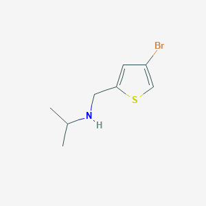 molecular formula C8H12BrNS B1517185 [(4-溴噻吩-2-基)甲基](丙-2-基)胺 CAS No. 1040312-54-6