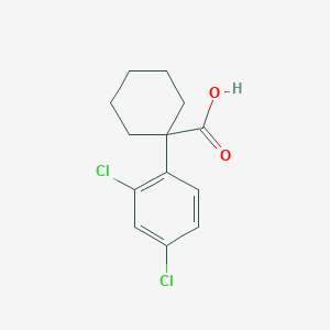 molecular formula C13H14Cl2O2 B1517190 1-(2,4-二氯苯基)环己烷-1-羧酸 CAS No. 1039952-20-9