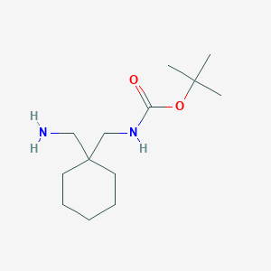 Carbamic acid, N-[[1-(aminomethyl)cyclohexyl]methyl]-, 1,1-dimethylethyl ester