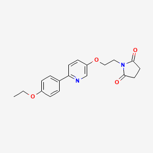 1-(2-{[6-(4-Ethoxyphenyl)pyridin-3-yl]oxy}ethyl)pyrrolidine-2,5-dione