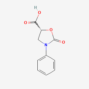 (5R)-2-oxo-3-phenyl-1,3-oxazolidine-5-carboxylic acid