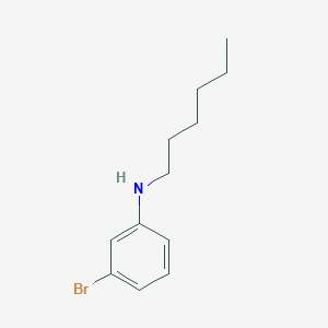 molecular formula C12H18BrN B1517202 3-溴-N-己基苯胺 CAS No. 246533-51-7